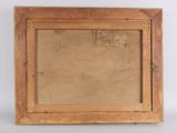 an old picture frame with a picture of a man in a hat