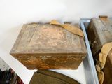 two old suitcases that are sitting on a table