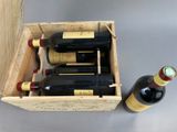 two bottles of wine in a wooden box