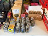 a lot of boxes and boxes of food on a table
