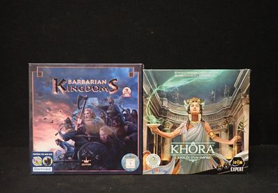 deux jeux vidéo exposés sur une table