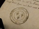 a stamp on a piece of paper that has a picture of a man on it