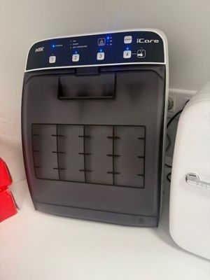 a toaster and a toaster sitting on a counter