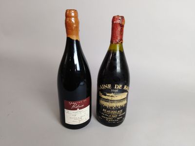 deux bouteilles de vin posées l'une à côté de l'autre sur une table