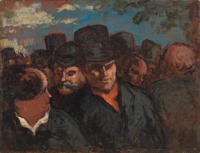 Honoré Daumier (1808-1879) Les passants (L'attente à la gare…