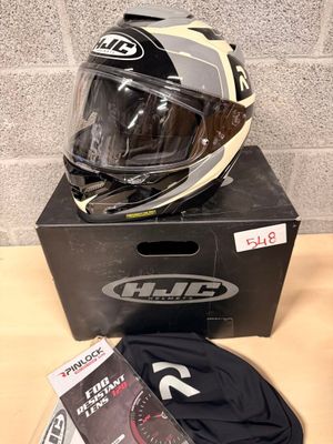 a helmet that is sitting on top of a box