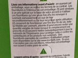 a close up of a label on a bottle of liquid