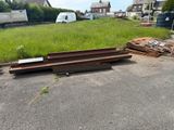 a lot of junk on the ground in the middle of the street