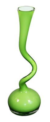 NORMAN, Copenhague - VASE soliflore en verre teinté vert à f…