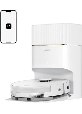 une photo d'une cafetière blanche avec un téléphone à côté