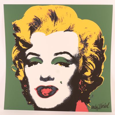 Andy Warhol, « Marilyn Monroe, vert, rouge, jaune et noir », 1970