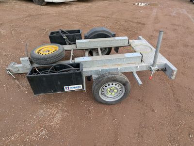 HUBIERE Remorque porte-banc de charge - Remorque porte-banc …