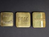 trois types de lingots d'or différents