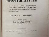 an old book with a black and white title on it
