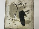 une image représentant une peinture en noir et blanc sur une feuille blanche