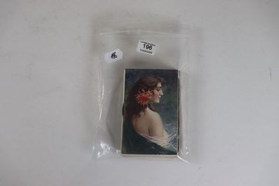 1 pochette cartes fantaisies portrait de femmes 60 cartes