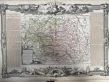 an old map of the state of kentucky with a picture of a bird on it