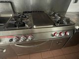 plaque de cuisson en acier inoxydable à quatre feux et quatre feux