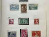 an old book with a bunch of different stamps on it
