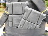 a backpack that has a bunch of items in it
