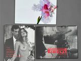 a calendar with a picture of a man and a woman on it