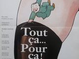 Affiche française du film « Tout ça pour ça », sur laquelle on voit un homme tomber de la cuisse d'une femme