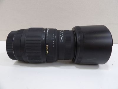 a close up of a camera lens sitting on a table