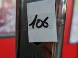 a sticker on the side of a metal pole