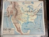 a map of the united states on the table