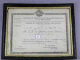 certificate issued by the royal family of canada to the prince and princess of wales