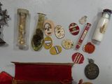 a lot of different items that are on the wall