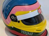 a helmet that is sitting on top of a table