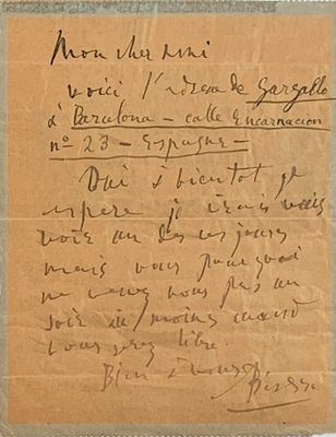 un bout de papier sur lequel est écrit un message à la main