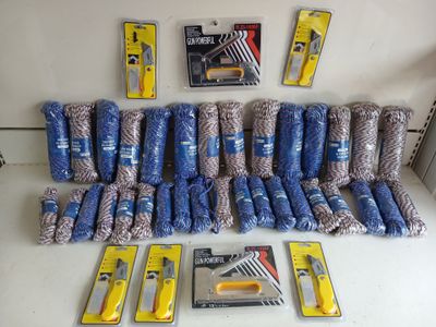 a lot of different items that are sitting on a table
