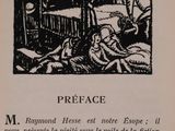 an old book with a picture of a man in bed