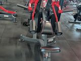 a lot of bikes that are parked in the gym