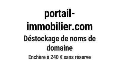 Nom de domaine portail-immobilier.
