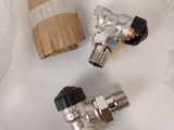 three different types of valves on a white surface