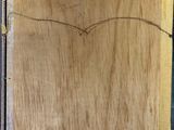 an oil painting of a bird sitting on top of a piece of wood