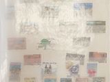 a picture of a refrigerator with a lot of stamps on it