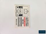 a sticker with a picture of a bathroom and a toilet