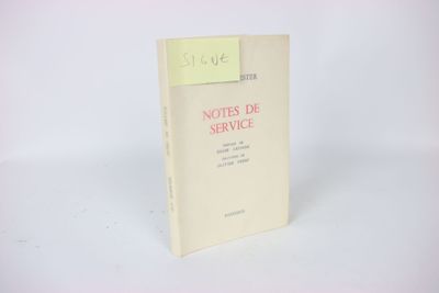 MARESTER (Guy). Notes de service.