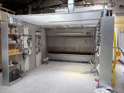 an image of a room that has a lot of work on it