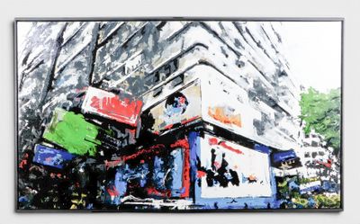 Gijs van Lith (né en 1984), Hong Kong Urban Area V, huile su…