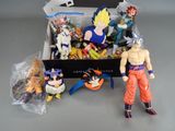 a box of dragon ball action figures on a table