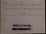 an envelope with a handwritten message on it and a picture of a bird