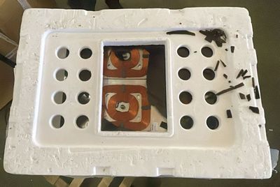 10068-12 / Matériel Hors Service /// vitre casser  /// Plaque à induct