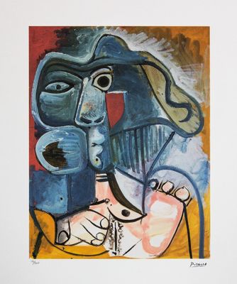 an image of a painting of a man holding a cup of coffee