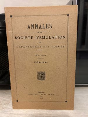 COLLECTIF - Annales de la Société d'Emulation du département…