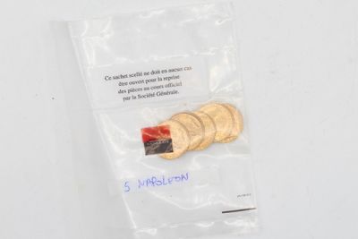 5 pièces 20f or (scellé Société Générale) * LES BIJOUX, OBJE… - Photo 1